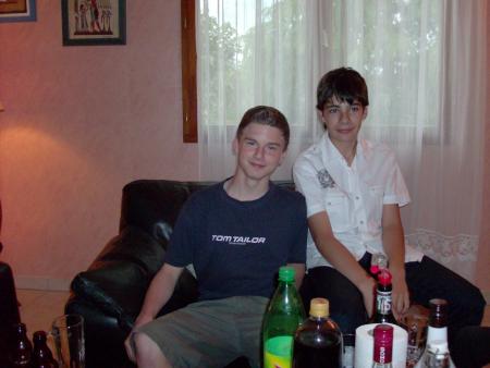 moi (a droite ) et mon cores raimund (a gauche)